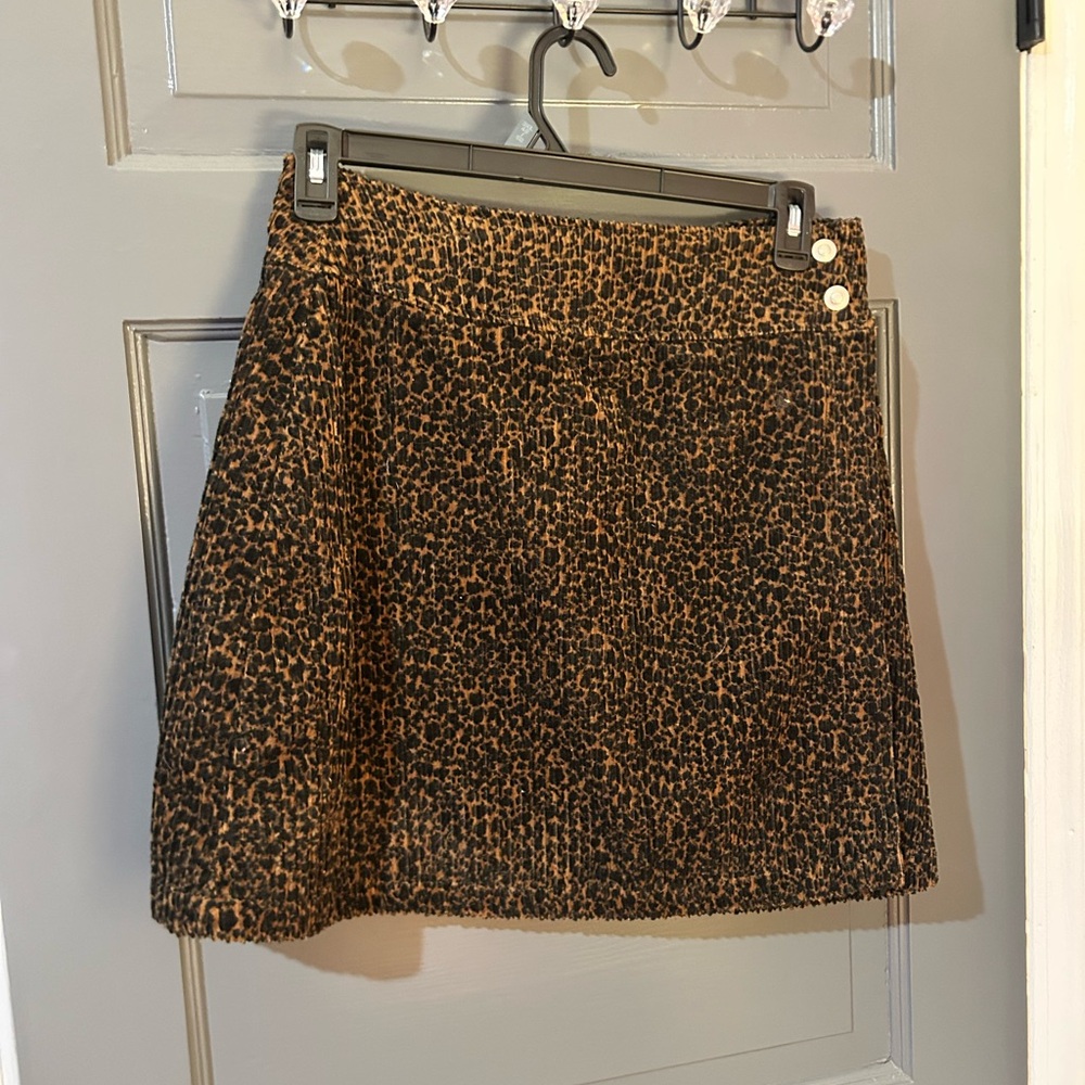Vintage Leopard Print Skirt